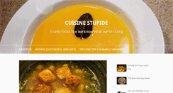 Desktop Screenshot of cuisinestupide.com