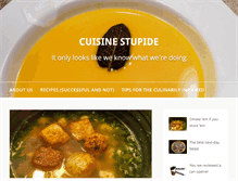 Tablet Screenshot of cuisinestupide.com